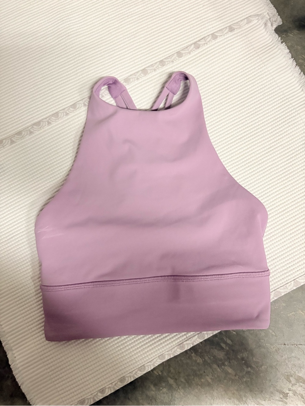 LULULEMON High-Neck Lavender Sports Bra size 2